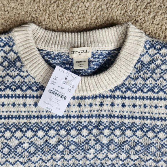 J. Crew Sweaters - NWT Fair Isle Sweater 100% cotton